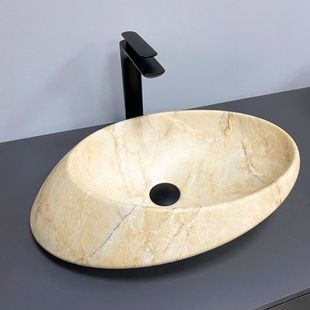 Умивальник (раковина) VBI ROTELLO BEIGE ONYX MATT накладний