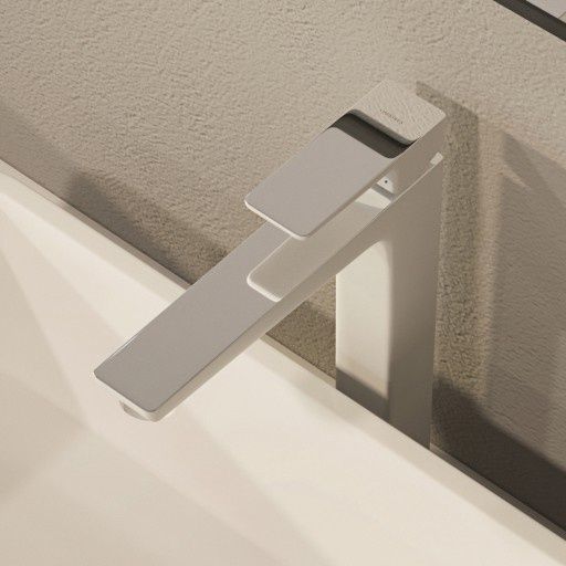 змішувач для умивальника Omnires Parma chrome/white, високий (PM7412CRB)