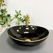 Умивальник (раковина) VBI PARMA BLACK GOLD EDGE накладний