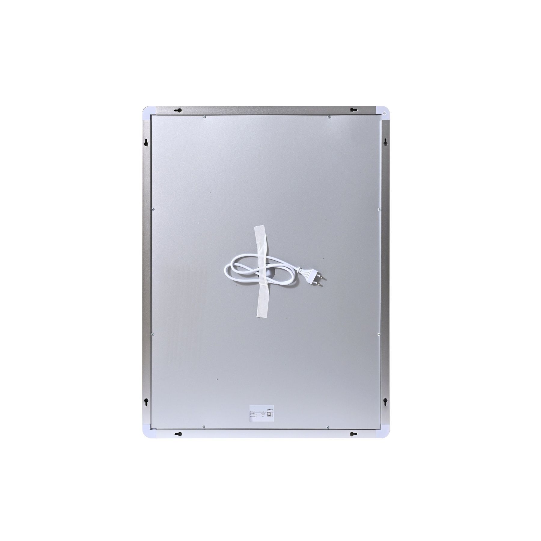 Дзеркало Qtap Mideya (MI2) 600х800 з годинником, з LED-підсвічуванням Touch, з антизапотіванням, димером, рег. яскравості QTMID100080049267