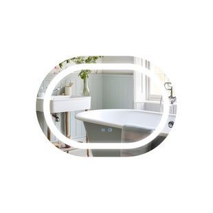 Дзеркало Qtap Gemini 500х700 з LED-підсвічуванням Touch, з антизапотіванням, з димером, рег. темп. кольору (3000-6500K) QT2578R5070