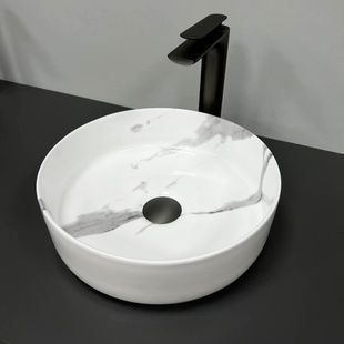 Умивальник (раковина) VBI PRATO MARBLE NATURE GLOSSY накладний