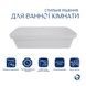 Комплект Qtap Scorpio: Раковина врізна прамокутна 615х390х150 мм White + Донний клапан PU02
