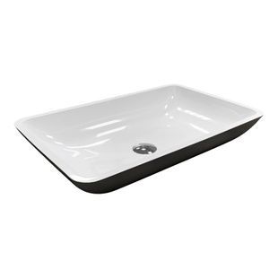 Умивальник Adamant Lower Black\White glossy