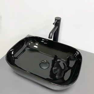 Умивальник (раковина) VBI RAVENNA BLACK GLOSSY накладний