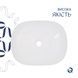 Комплект Qtap Aquarius: Раковина накладна прамокутна 470x380x120 мм White + Донний клапан PU02