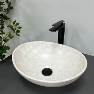 Умивальник (раковина) VBI PARMA LIGHT STONE MATT накладний