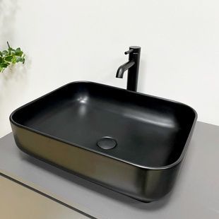 Умивальник (раковина) VBI PALERMO BLACK MATT накладний