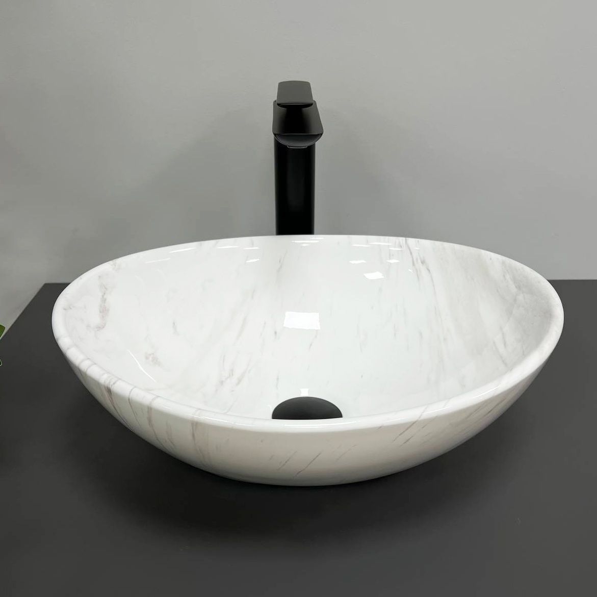 Умивальник (раковина) VBI PARMA MARBLE NATURE GLOSSY накладний