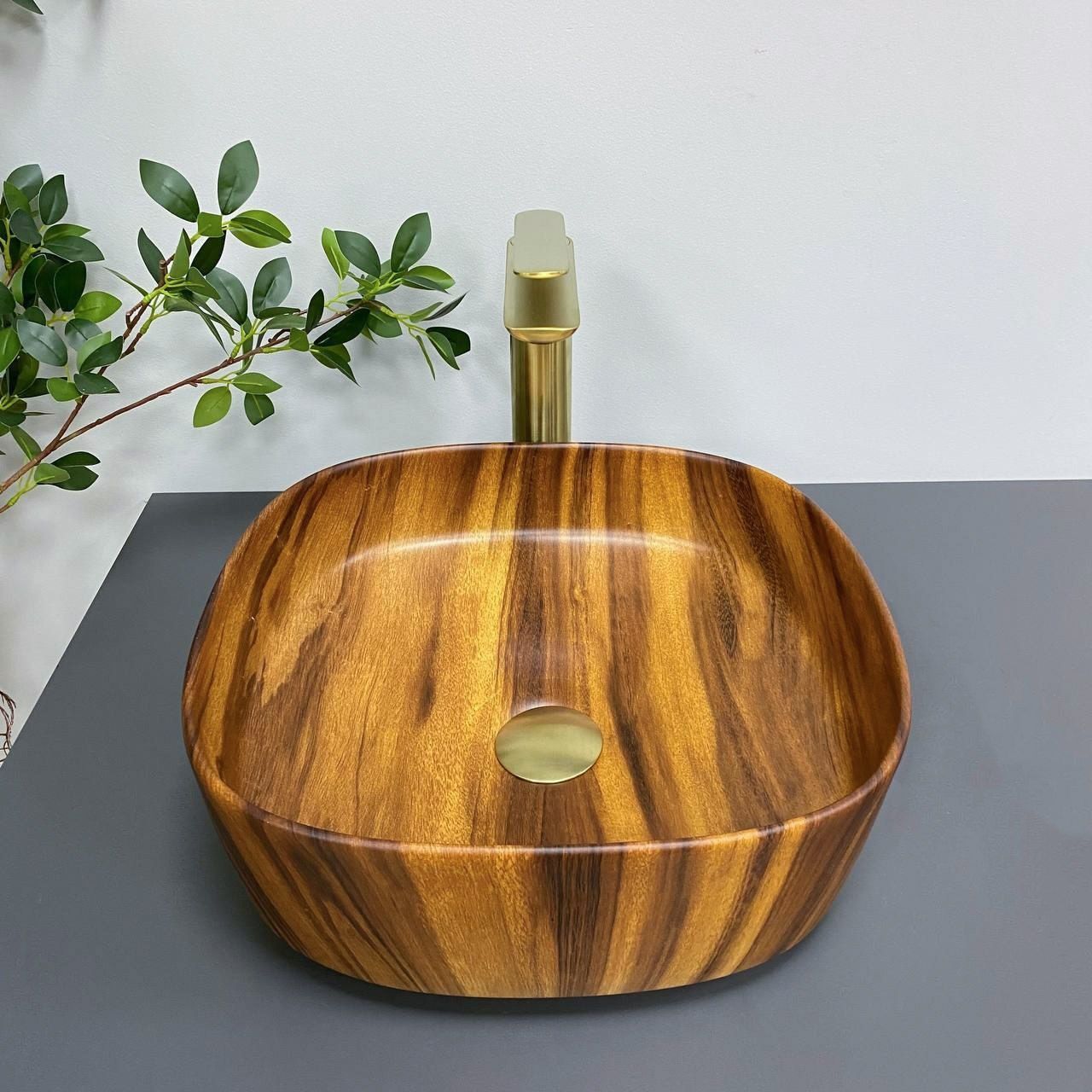 Умивальник (раковина) VBI AREZZO WOOD MATT накладний