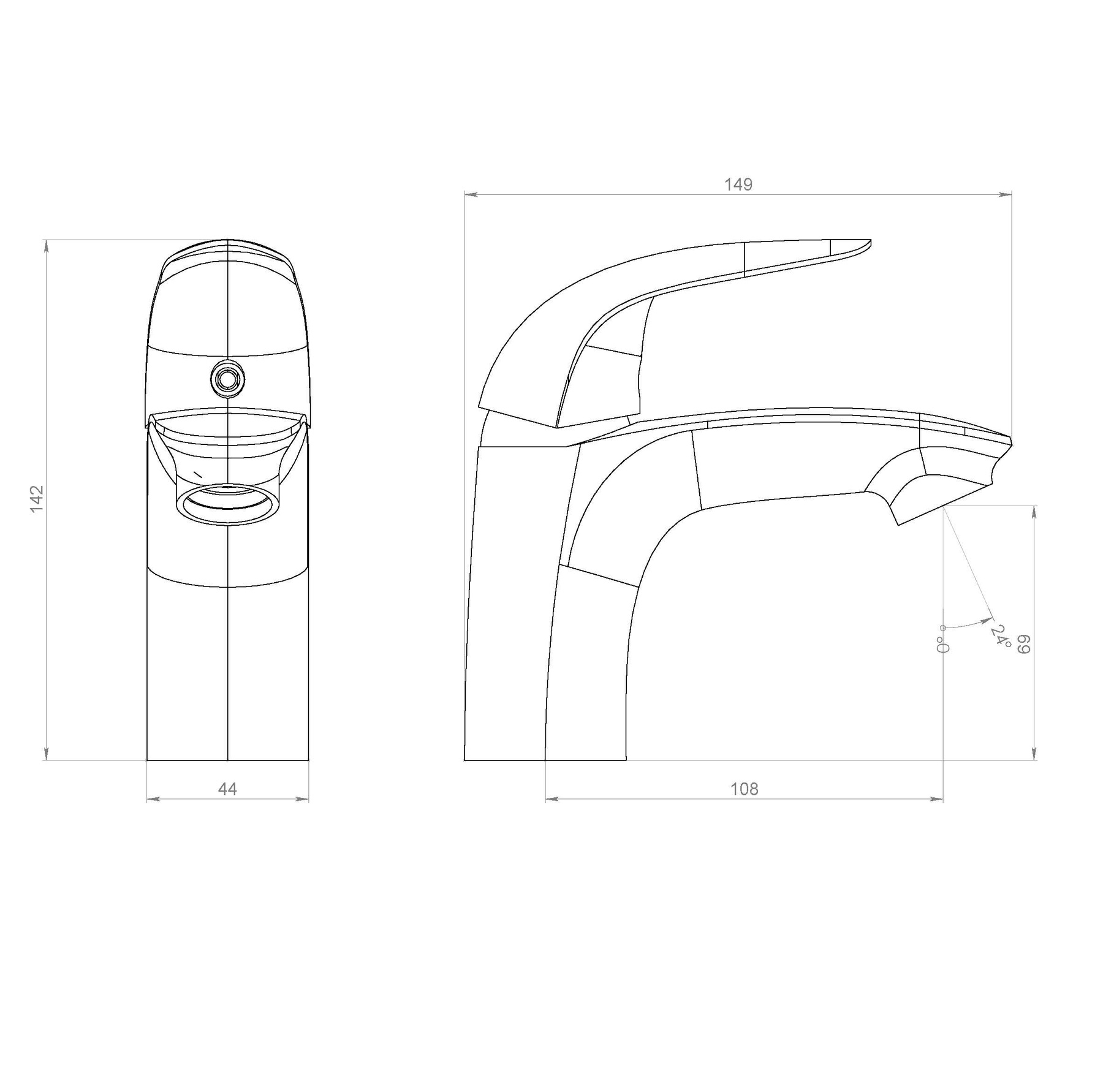 Змішувач для раковини Damixa 310210000 Palace Bit