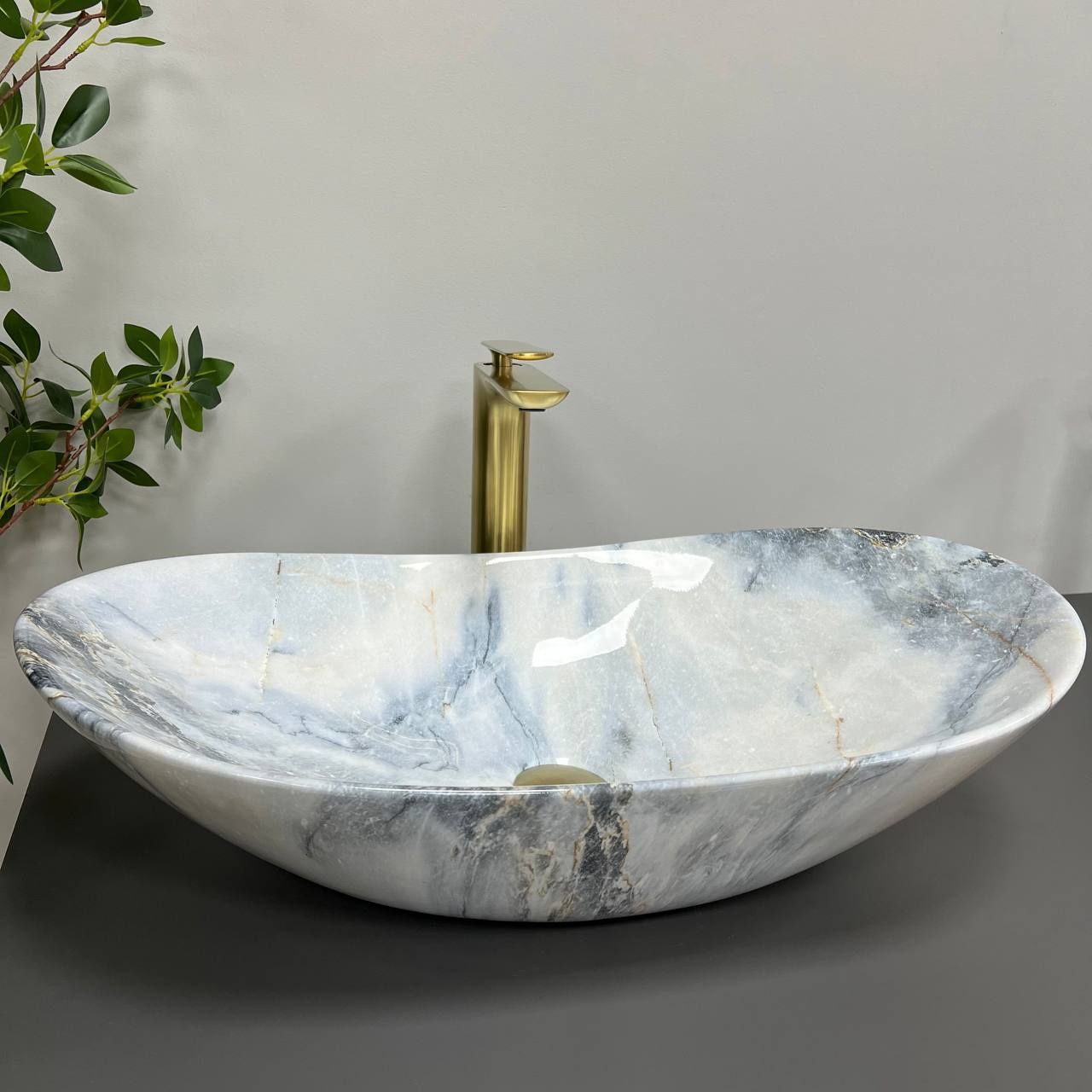 Умивальник (раковина) VBI TURIN GRANIT GLOSSY накладний