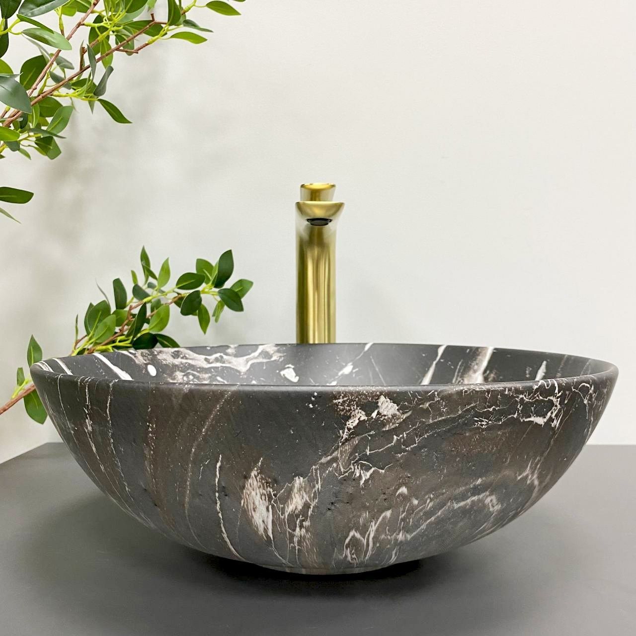 Умивальник (раковина) VBI AMALFI BLACK ONYX MATT накладний