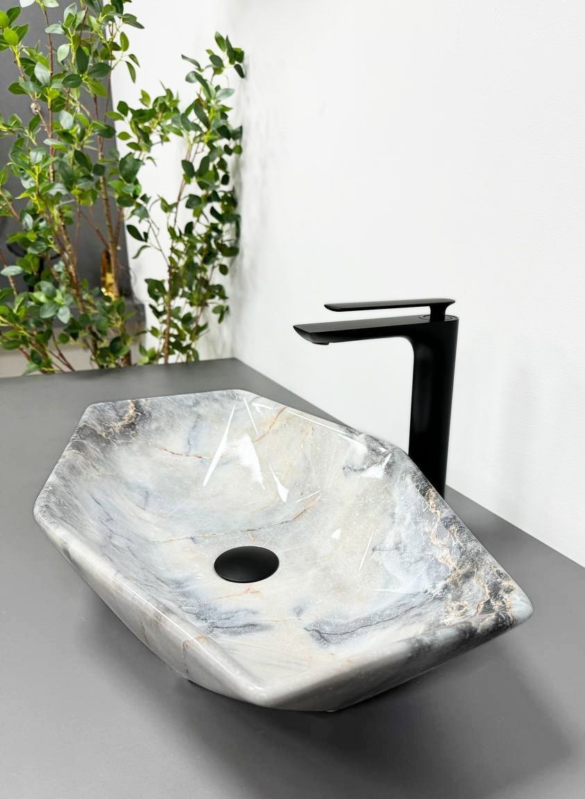 Умивальник (раковина) VBI VENEZIA S GRANIT GLOSS накладний
