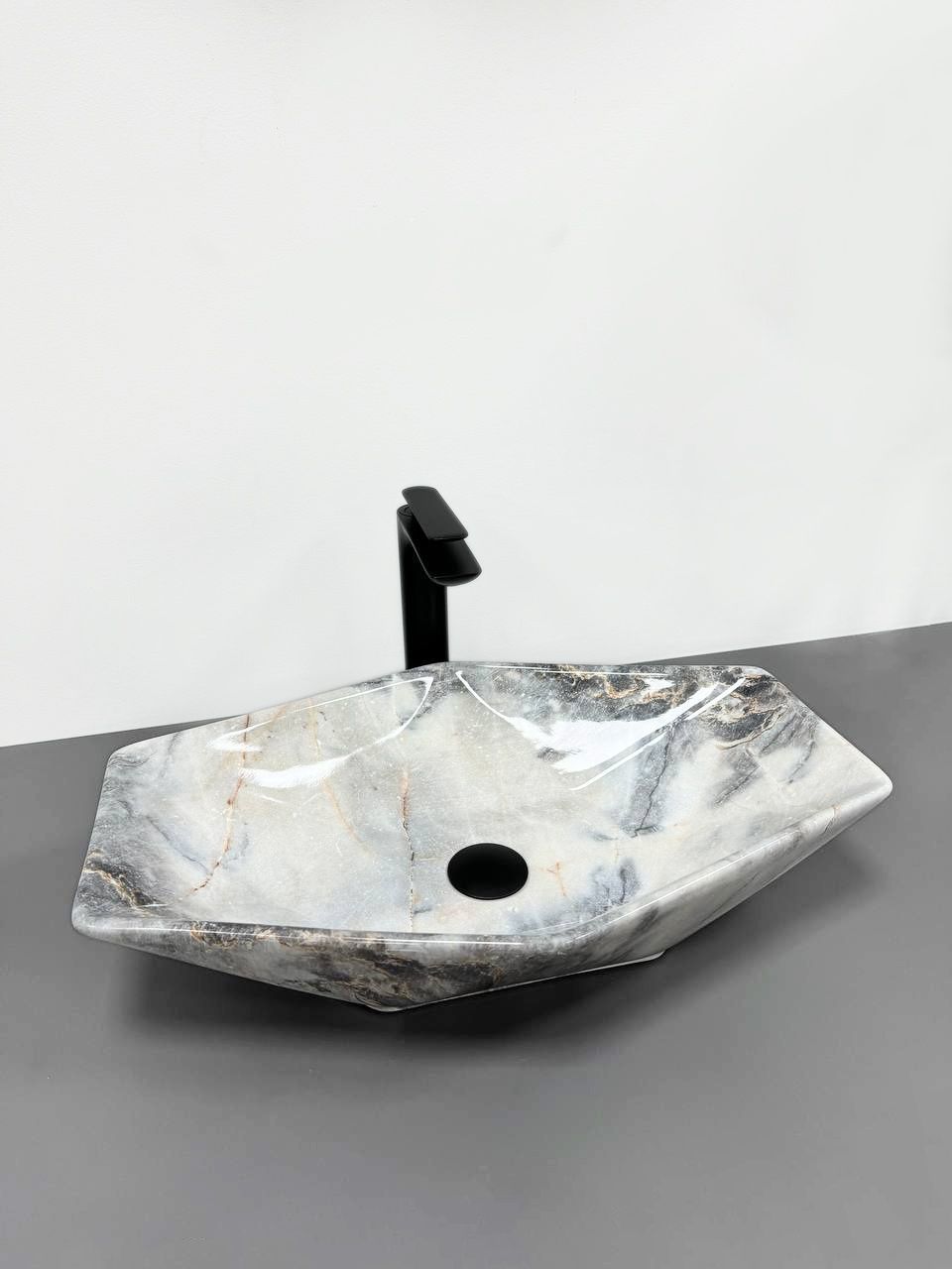 Умивальник (раковина) VBI VENEZIA S GRANIT GLOSS накладний