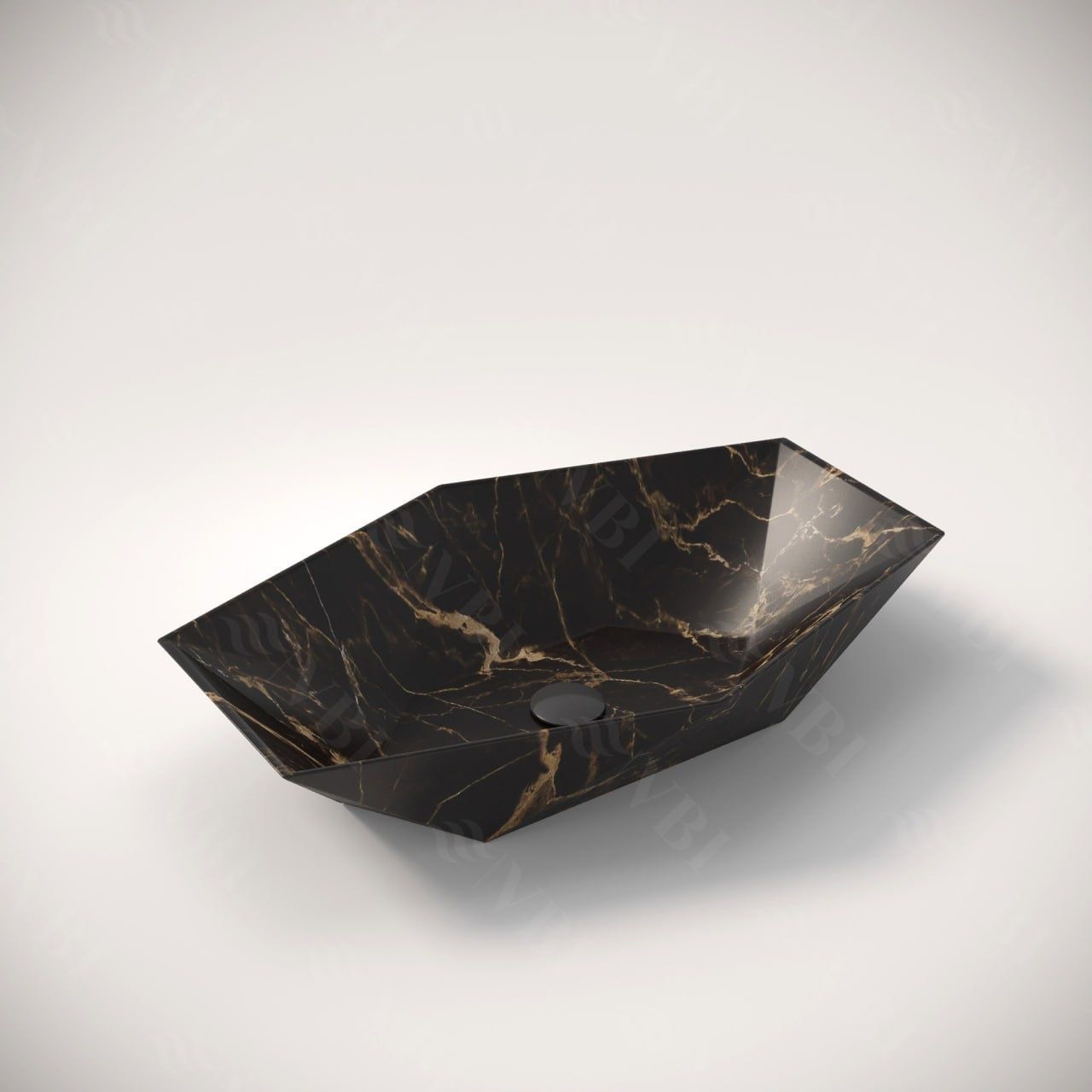 Умивальник (раковина) VBI VENEZIA S MARBLE MATT накладний