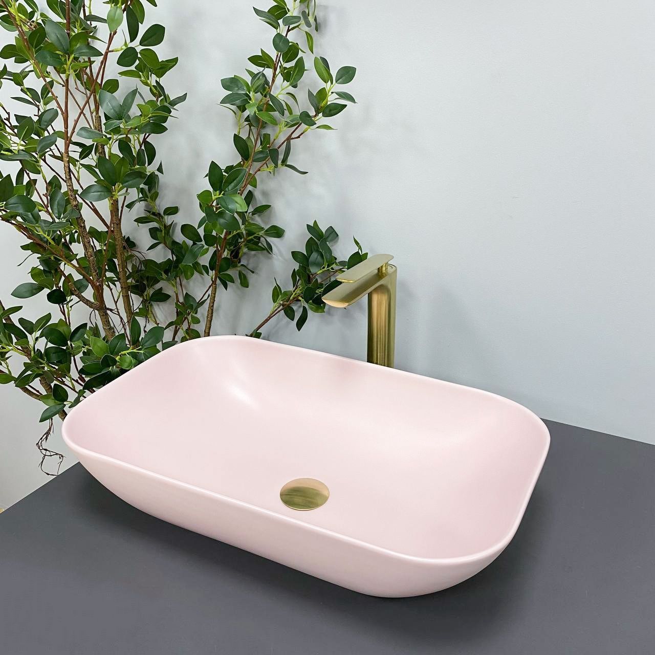 Умивальник (раковина) VBI AVEZZANO PINK MATT накладний