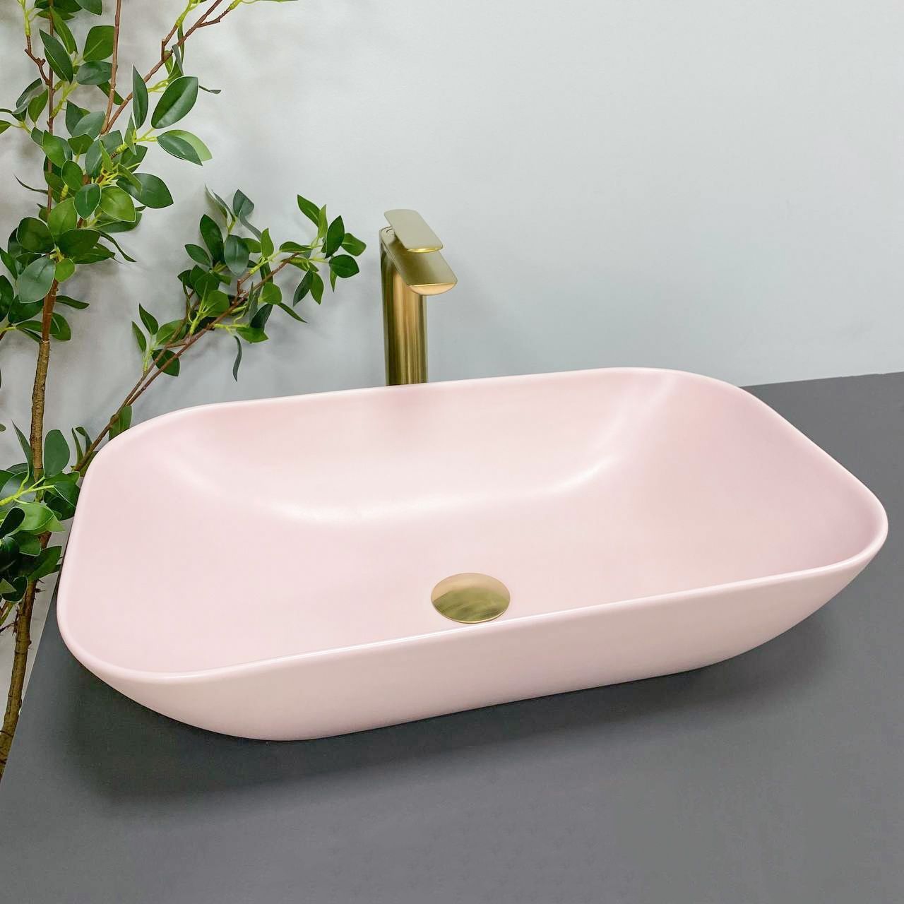 Умивальник (раковина) VBI AVEZZANO PINK MATT накладний