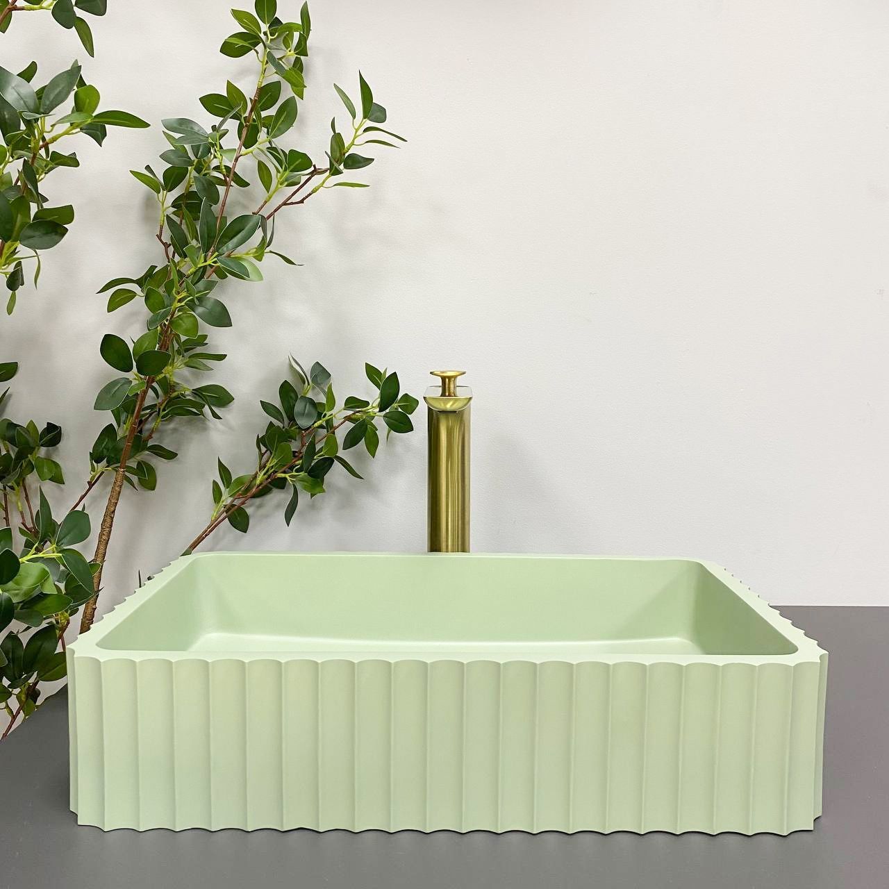 Умивальник (раковина) VBI FLORENTIA LIGHT GREEN MATT накладний