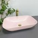 Умивальник (раковина) VBI AVEZZANO PINK MATT накладний