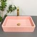 Умивальник (раковина) VBI FLORENTIA PINK MATT накладний