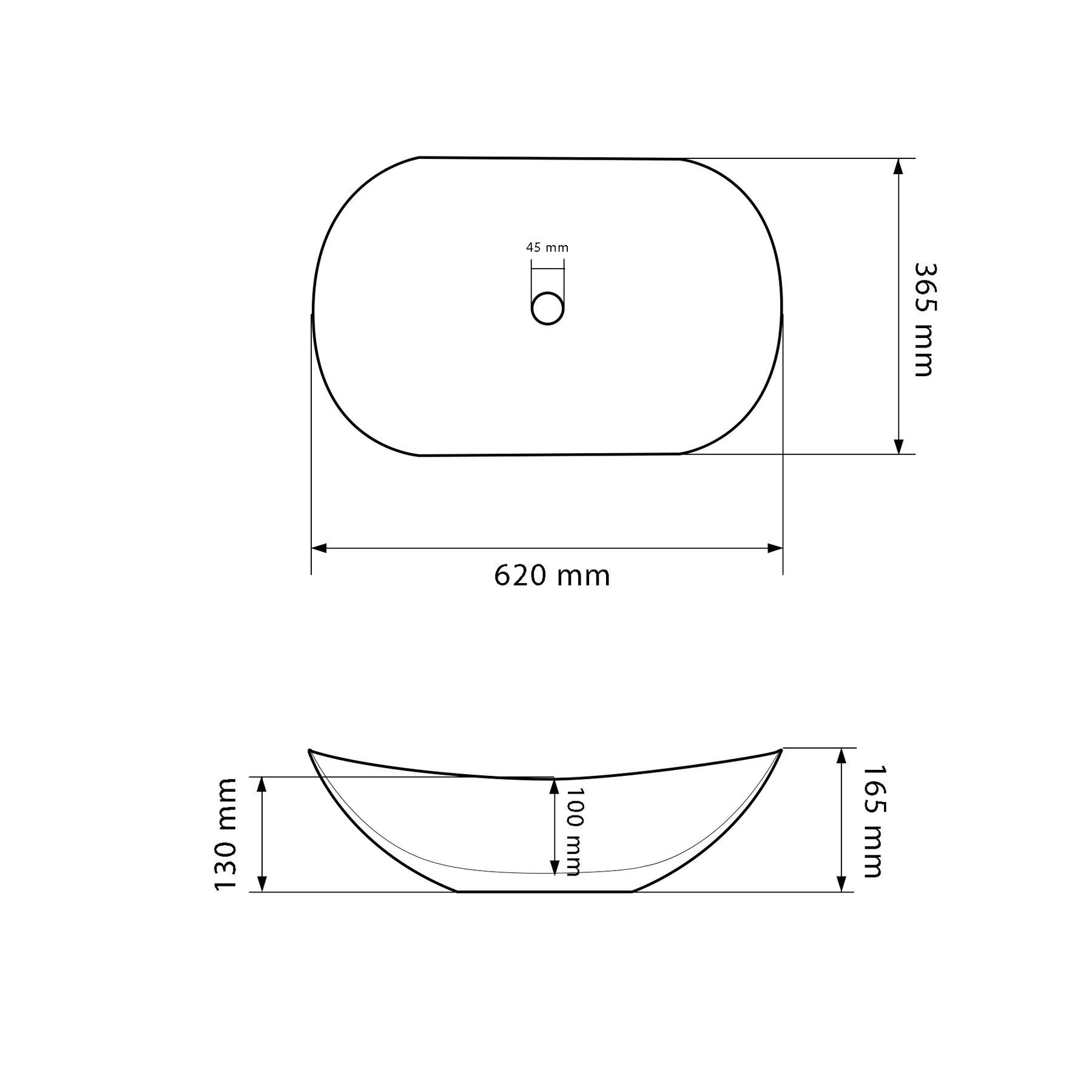 Умивальник (раковина) VBI TURIN MARBLE BLACK GLOSSY накладний