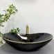 Умивальник (раковина) VBI TURIN MARBLE BLACK GLOSSY накладний