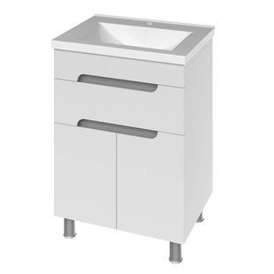 "Корнелія" Тумба нап з ум. Комо 60, 1 ш. прих. монт) (Сіра, Металік)