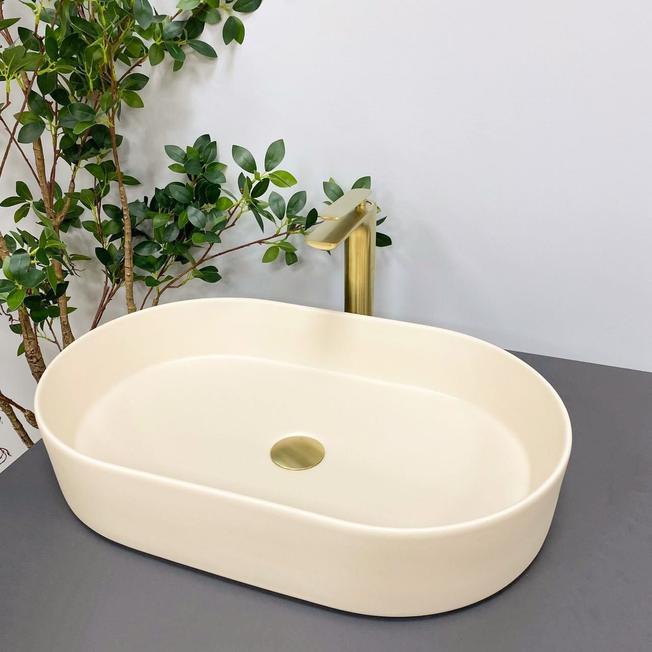 Умивальник (раковина) VBI VERONA 60 BEIGE MATT накладний