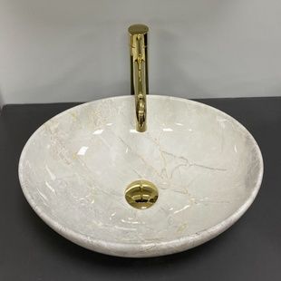 Умивальник (раковина) VBI PARMA LIGHT STONE GLOSSY накладний