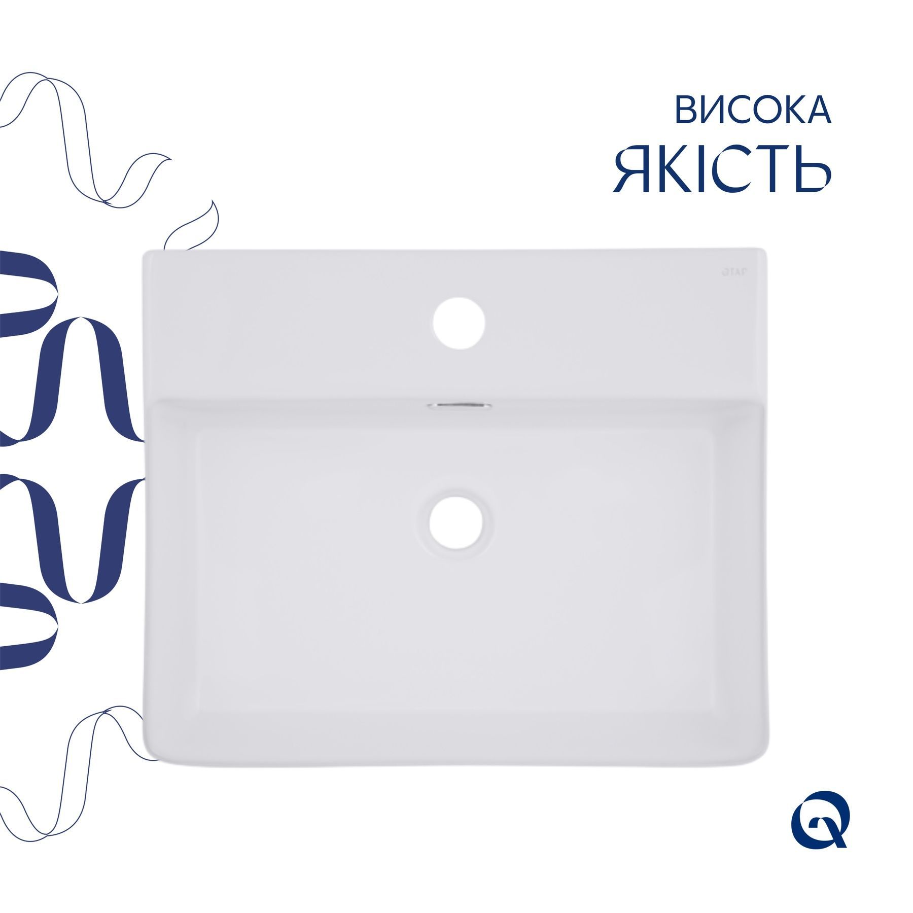 Раковина Qtap Nando LT 500х420х130 White QT12116146AW