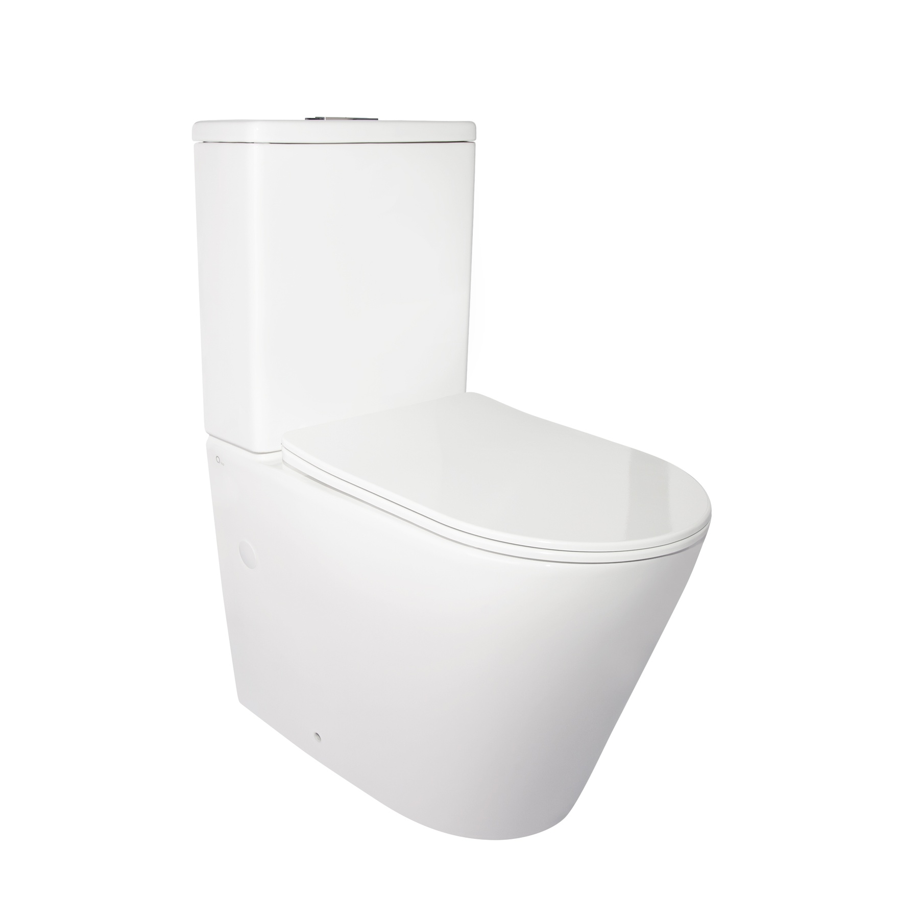 Унитаз-компакт Qtap Stork/Swan безободковый с сиденьем Soft-close QT15222178W