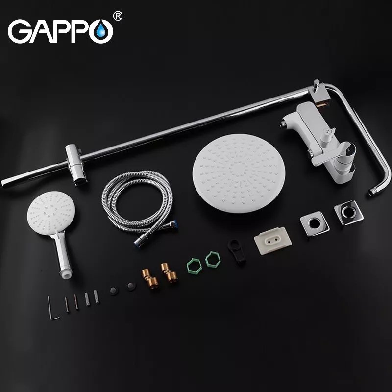 Душевая система GAPPO G2402-8 Белый/Хром (1034055)