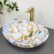 Умивальник (раковина) VBI PARMA MARBLE BLUE накладний