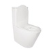 Унитаз-компакт Qtap Stork/Swan безободковый с сиденьем Soft-close QT15222179W