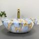 Умивальник (раковина) VBI PARMA MARBLE BLUE накладний
