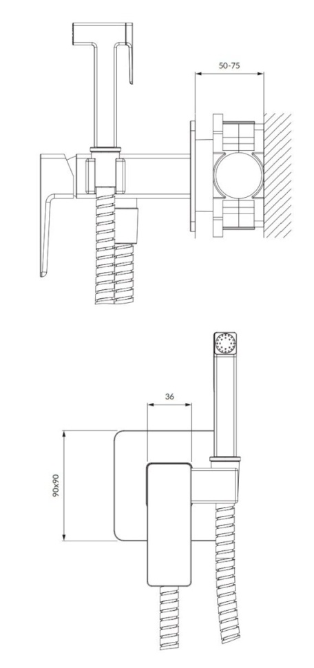 гігієнічний набір Omnires Parma graphite (SYSPMBI2GR)