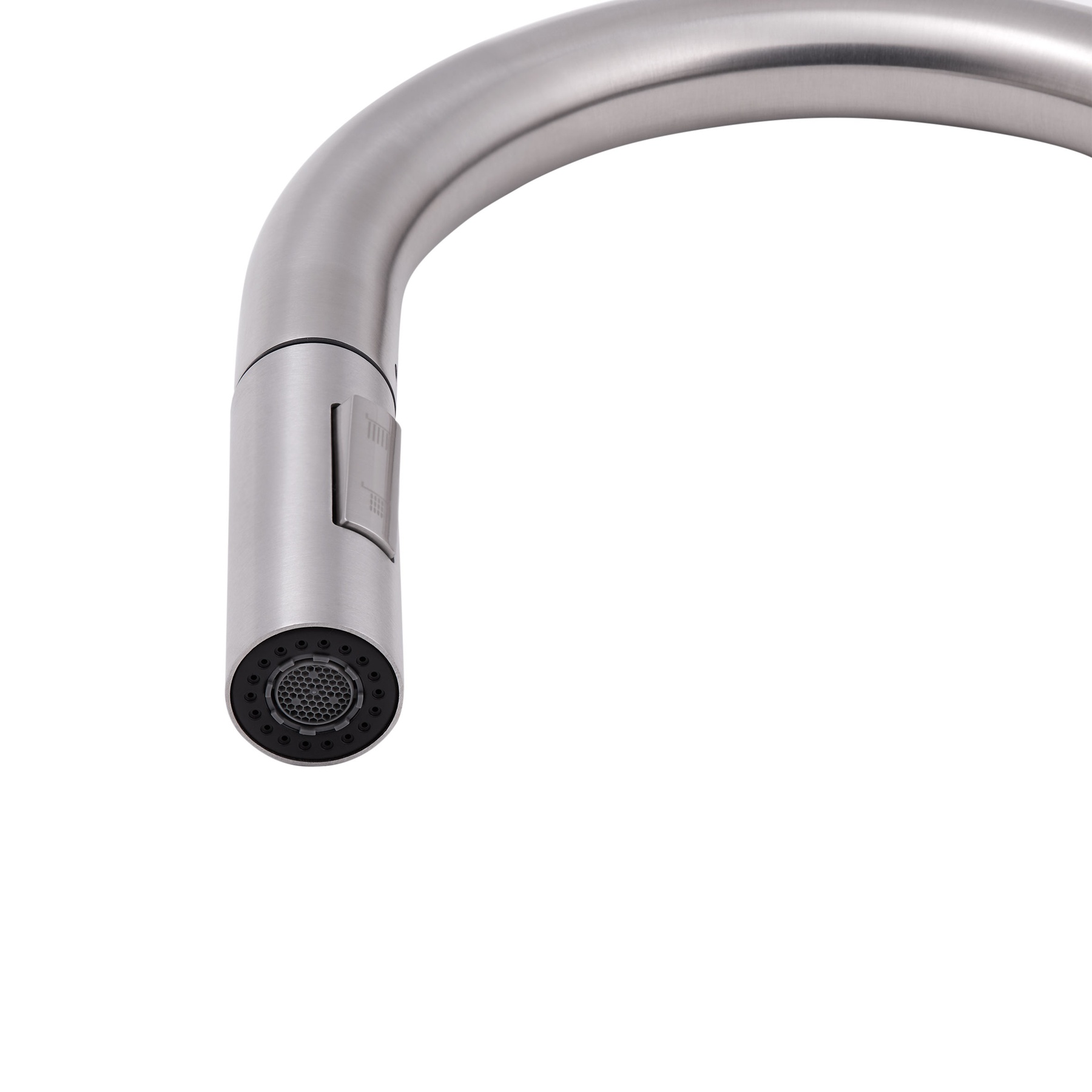 Смеситель для кухни Qtap Lenicka с выдвижным изливом QTLEN9138103UN Brushed Nickel PVD