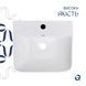Комплект Qtap Tern: Раковина напольна моноблок 440х380х830 мм White + Донний клапан PU02O
