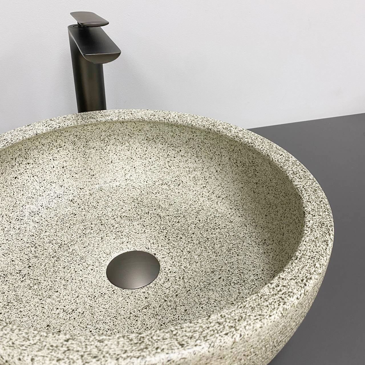 Умивальник (раковина) VBI CORRIDONIA BEIGE STONE MATT накладний