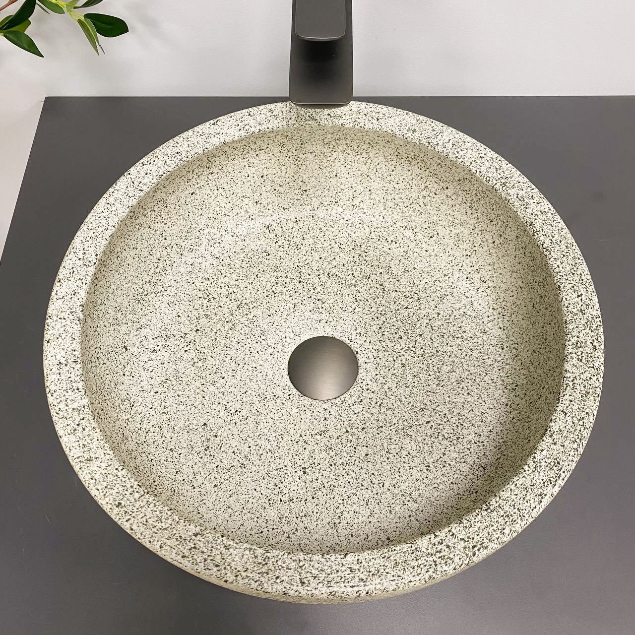 Умивальник (раковина) VBI CORRIDONIA BEIGE STONE MATT накладний