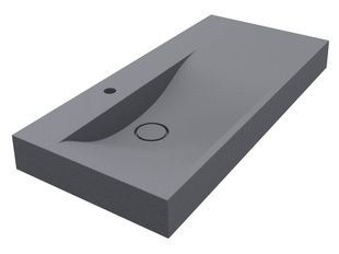 Умивальник (раковина) MIRAGGIO Viola 1000 L Mirastone Сірий матовий (0002667)