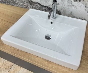 Умивальник (раковина) VBI BAGNARA 60 WHITE врізний