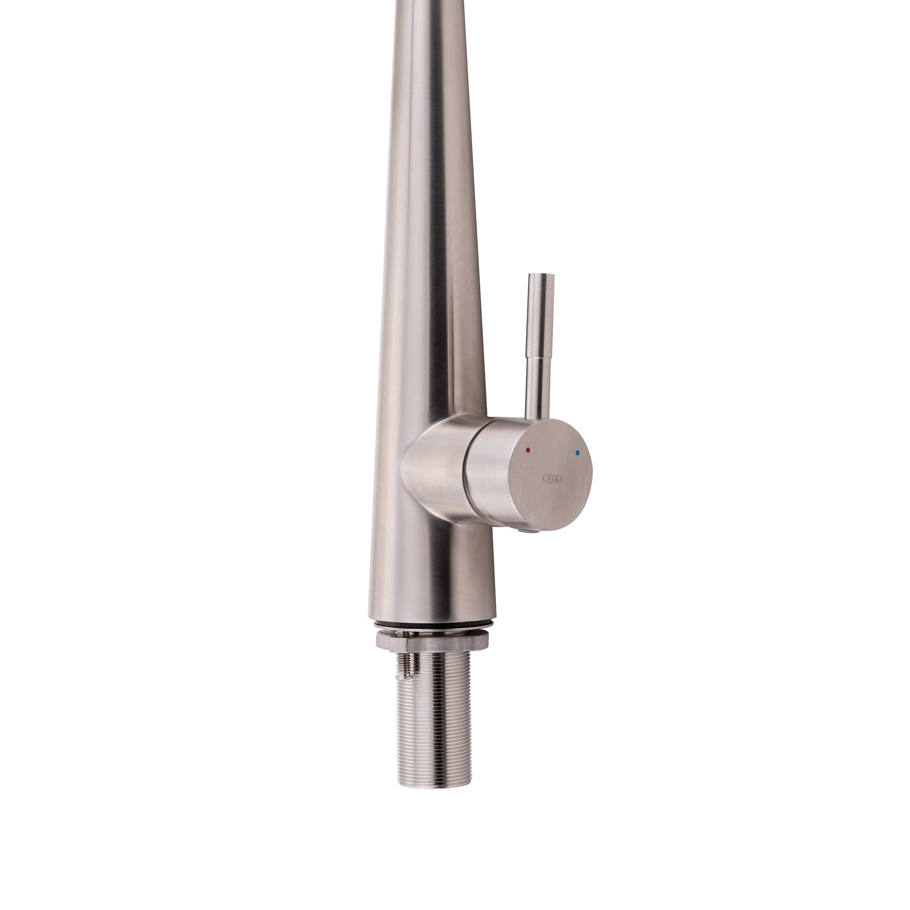 Смеситель для кухни Qtap Evicka с выдвижным изливом QTEVI91103UN Brushed Nickel PVD