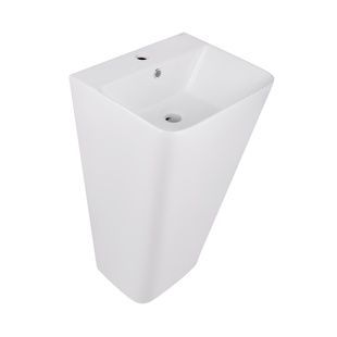 Раковина для підлоги моноблок Qtap Tern 440х380х830mm White QT1711G302WN