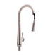 Смеситель для кухни Qtap Evicka с выдвижным изливом QTEVI91103UN Brushed Nickel PVD