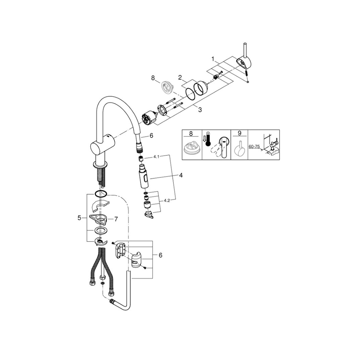 Смеситель для кухни Grohe Minta 32321002