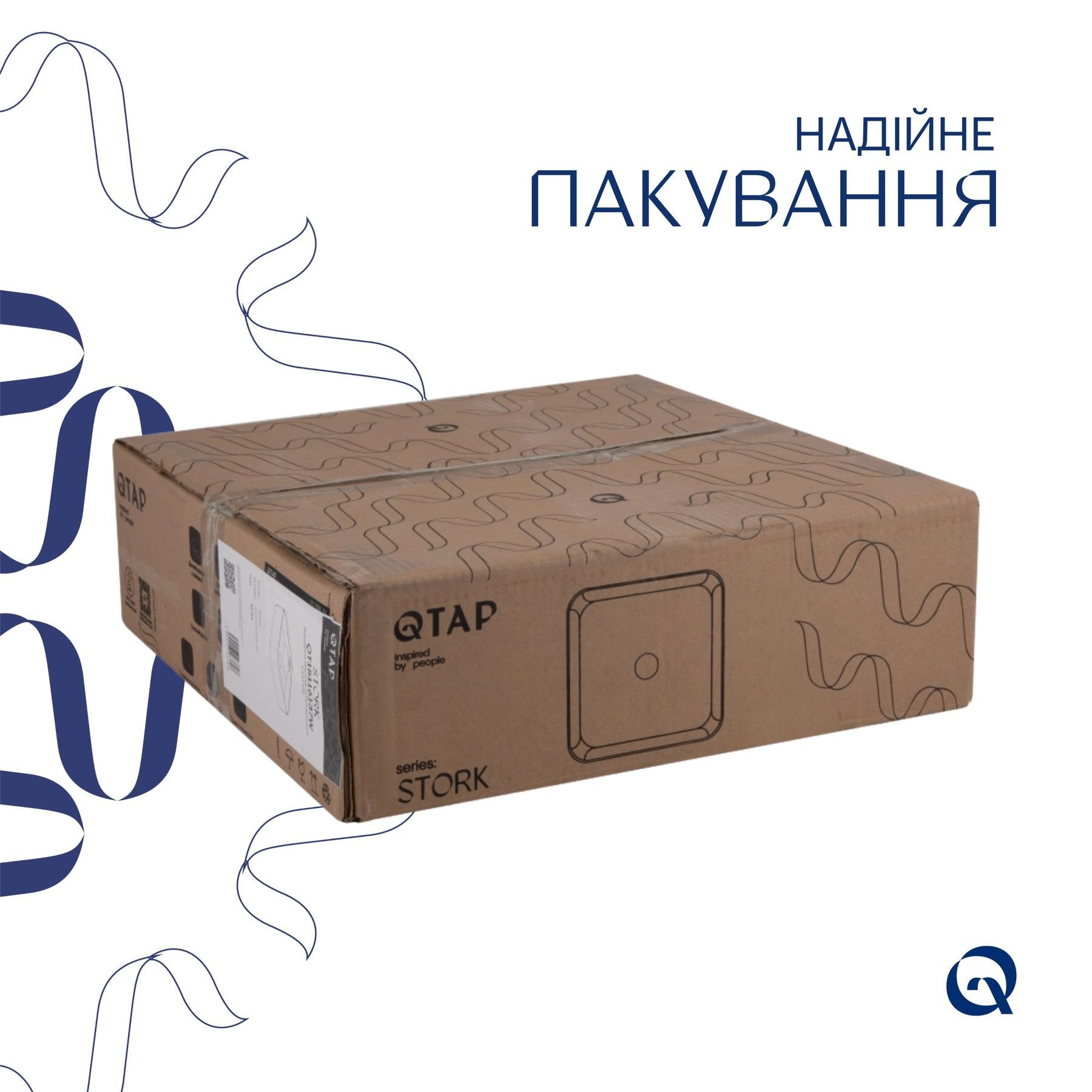 Раковина-чаша Qtap Stork 430x430x125 White QT15116137W