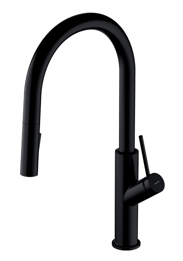 смеситель для кухни Omnires Bend matt black (BE6455BL)