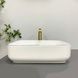 Умивальник (раковина) VBI PALERMO WHITE ROSE GOLD EDGE накладний